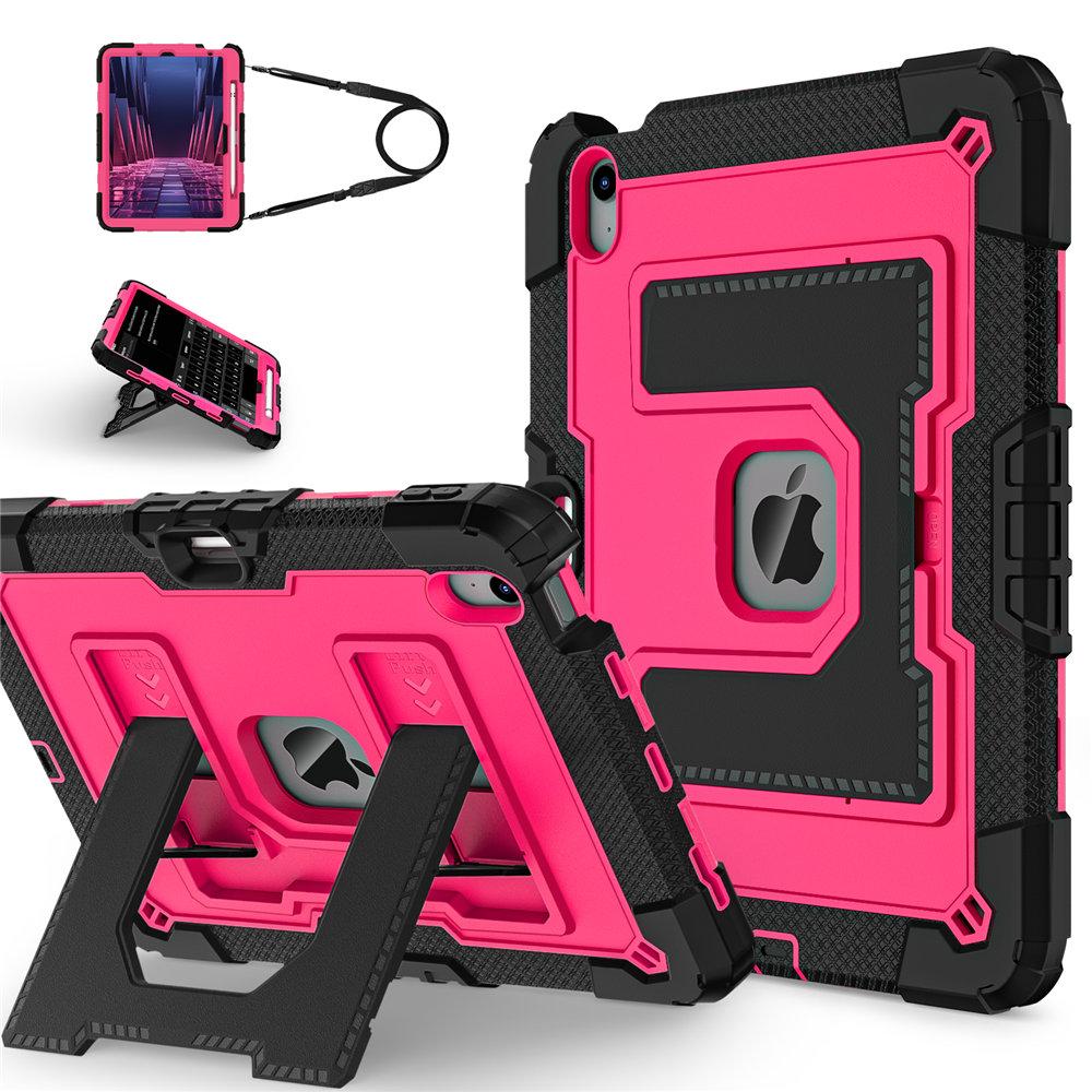 Armor Stand Case For iPad Air 11 M2 M3 2025 2025 Gen Heavy Duty Rugged Protection Cover With Strap Pen Slot