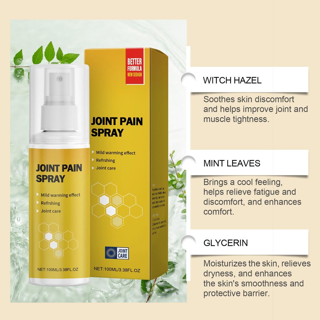 Спрей от боли в суставах Уменьшает боль Защищает суставы Расслабляет мышцы Способствует здоровью Прост в использовании и имеет очевидные эффекты.100 мл