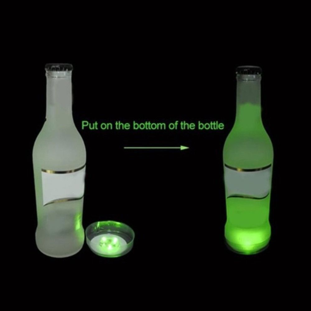 Свадебные принадлежности Бар Свет Декор для вечеринок Светящиеся светодиодные наклейки на стекло Наклейки на бутылки Светильники Яркая лампа