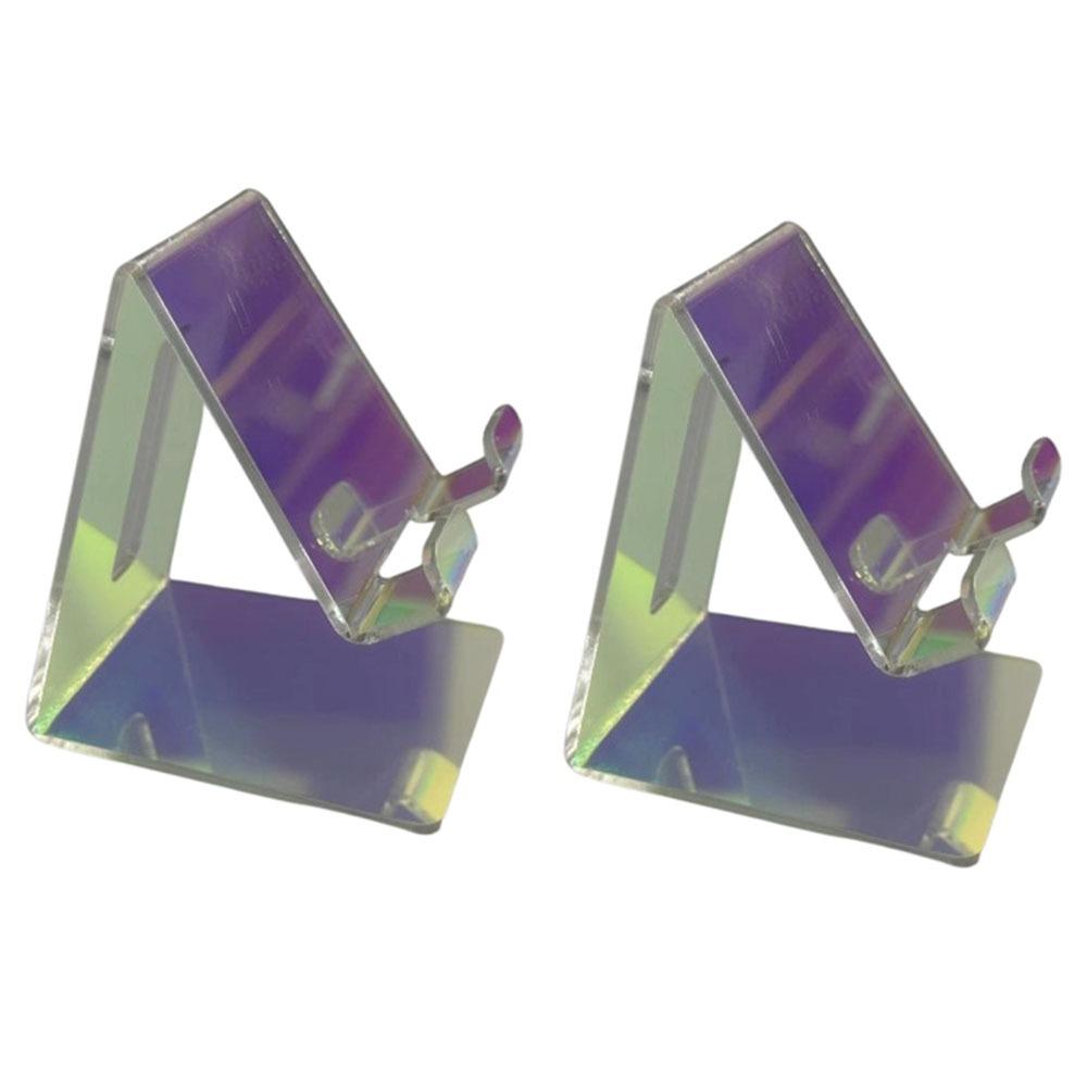 2Pcs Clear Rack Lazy Phone Stand Ins Style Smartphone Bracket Simple Cell Phone Holder Counter