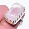 Розовый Кварц Ручной Работы 925 Стерлинговое Серебро Подарочные Ювелирные Изделия Размер Кольца 9 V5n66