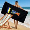 Motor Spirit Print Beach Towel, Large Soft Quick Dry Towel for Beach Camping Swimming