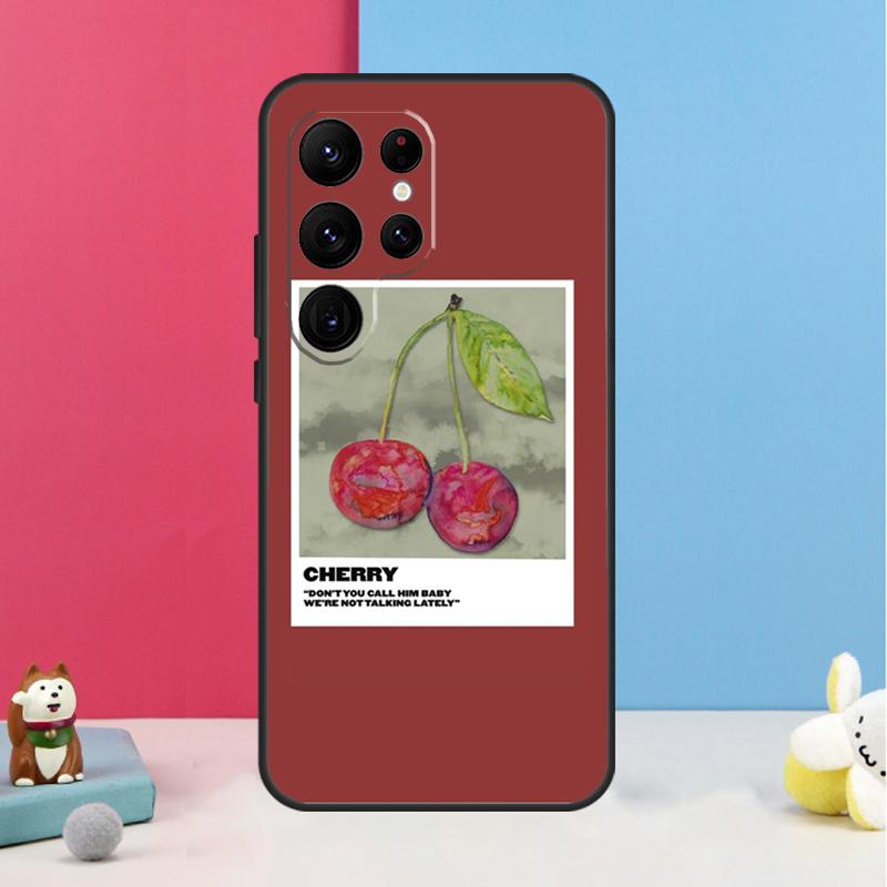 Чехол с узором из вишни для Samsung Galaxy S26 S23 Ultra S20 S21 S22 S24 S25 Plus S10 S25 FE Задняя крышка