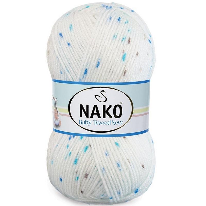 Трикотажная пряжа Nako Baby Tweed New Premium, 4 шара, 230 метров (100гр)-Мяч для ручного вязания - Разноцветный - Хобби - Акриловый жилет премиум-класса - Шарф - Шапочка - Пинетки - Сделай сам