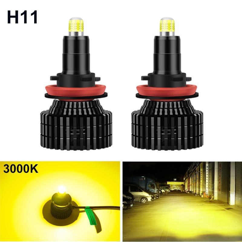 2Pcs 8-Sides 20000LM 3D H7 LED Canbus 360° H1 H3 HB3 HB4 9012 Hir2 Led H11 H8 9006 9005 Car Headlight Bulb Fog Lamp For Auto 12V