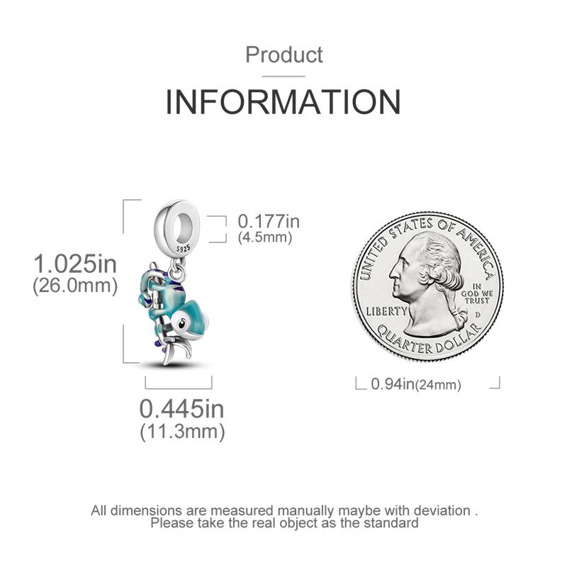 925 Серебряные милые хамелеоны, висячие, меняющие температуру цвета, подвески, бусины, подходят для браслета-цепочки, изготовление ювелирных изделий своими руками