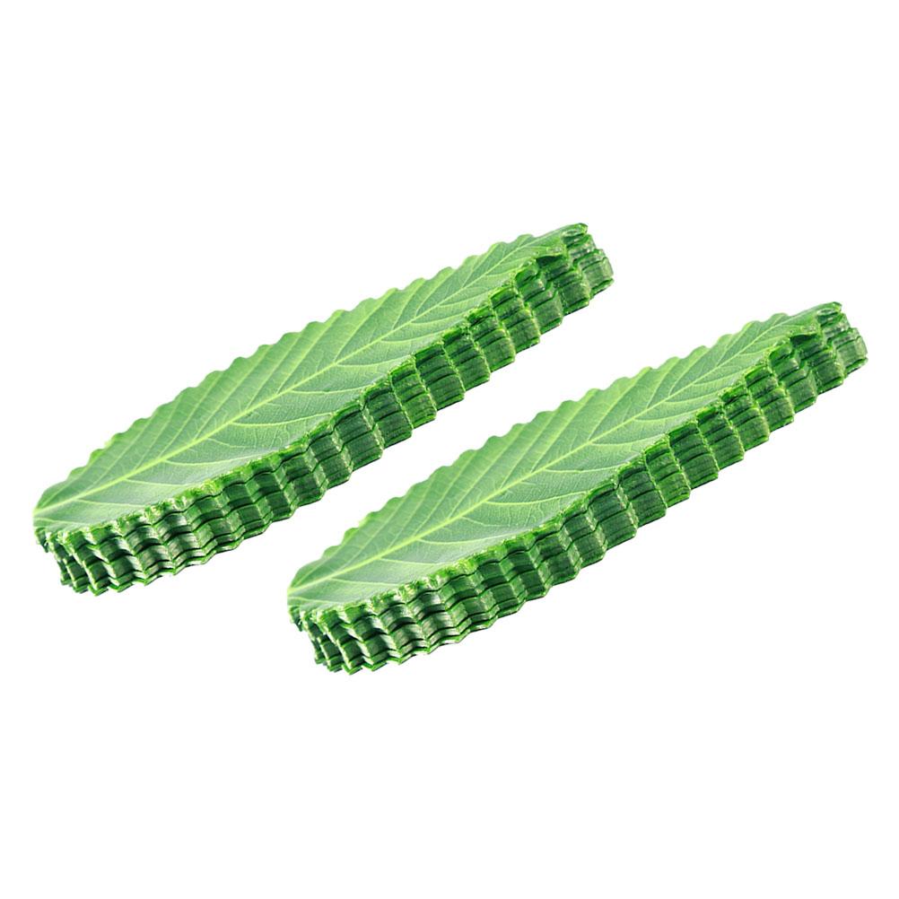 200 шт. искусственных листьев для суши, подносов, поддельных листьев для блюд, гостиничных тарелок, постельных принадлежностей