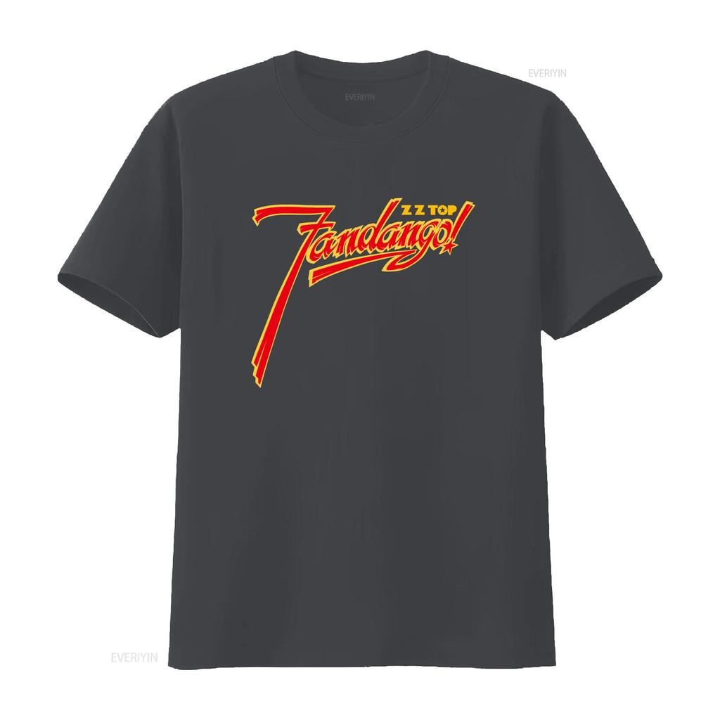 ZZ Top Fandango Album Logo Mens Rock Music Band Merch T Shirt Stylish Comfortable vintage Washed Casual fashion Unisex