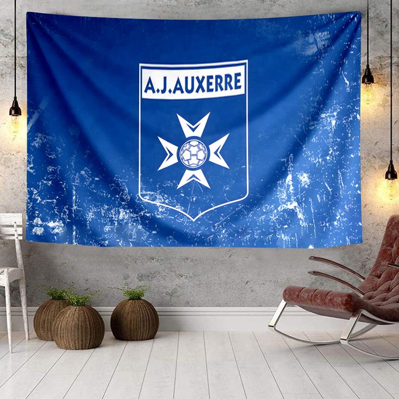 Aj Auxerre Football Club Tapestry, Unique Design Tapestry, Wall Decor for Bedroom,Livingroom, Playroom,Heartwarming Fan Holiday Gifts