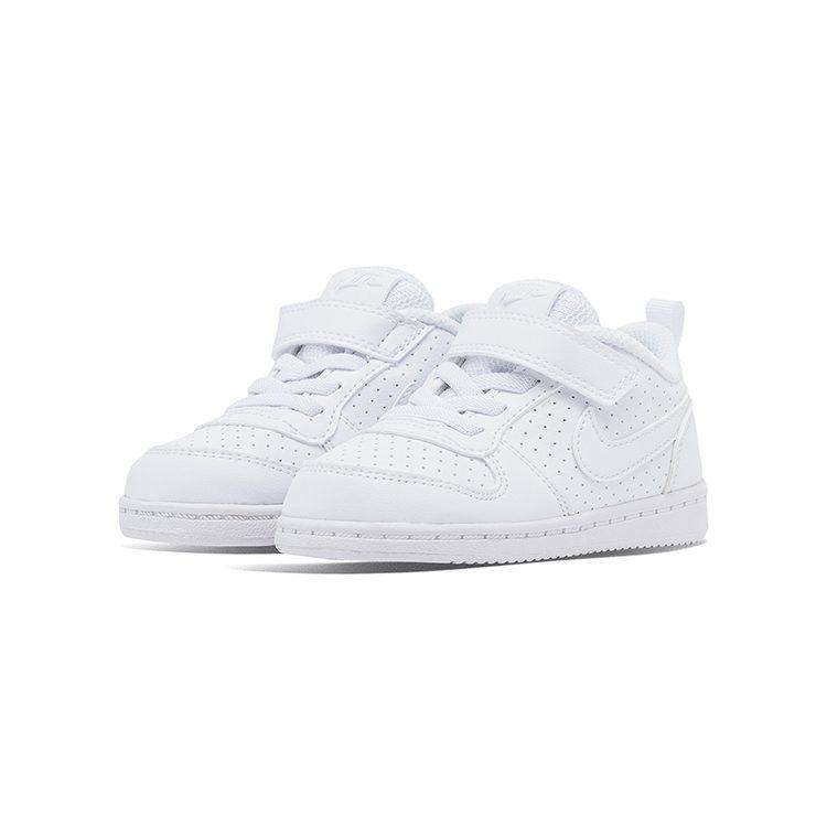 Nike Court Borough Abrasion Resistant Mid top Toddler Shoes White Infant And Toddler AV3172-100