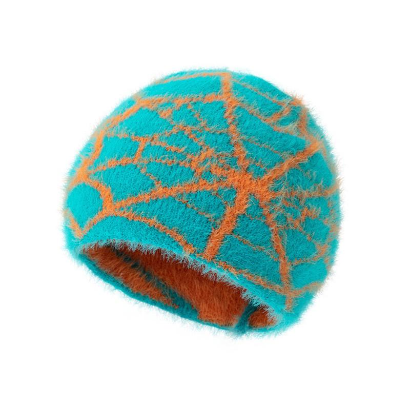 Knitted Men Hat Women Winter Warmth Mink Material High Top Cold Weather