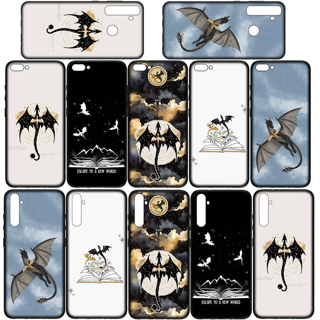 Чехол для телефона для Samsung Galaxy S25 S23 S22 S24 Ultra FE A05 A06 A15 A16 A36 A37 A35 A52 A54 A55 A56 A57 A25 A26 A53 A17 Книга-плакат Четвертое Крыло Чехол