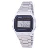 Digital Stainless Steel Daily Alarm A158WA-1DF A158WA-1 Men's Watch