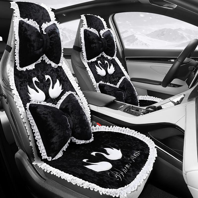 Теплая плюшевая подушка на сиденье для BYD Yuan, Song Pro, Qin Plus DMI, Dolphin, Seal, Destroyer 05