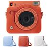 Bright Color Protective Cover PU Leather Storage Bag Case with Adjustable Strap Instant Camera