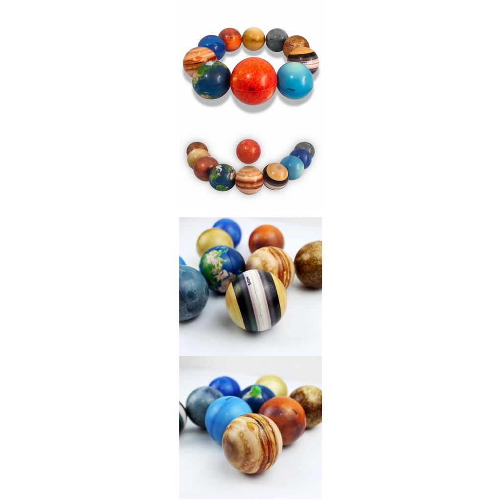 Children Eight Planets Bouncy Ball Stress Relief Toys Moon Solar System Education Science Decompression Squeeze Toy Teaching Aid