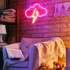 Battery/USB LED Neon Light Wall Decoration Butterfly Lightning Heart Neon Sign Night Light for Kids Bedroom Wedding Party Gift
