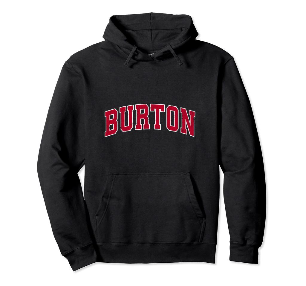 Burton Michigan MI Винтажный Спортивный Дизайн Красный Дизайн Худи