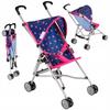Poussette Canne Pour Poupée Légère Et Pliable, Roues Doubles, Harnais - Kinderplay (KP0290T)