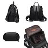 Women's Soft Leather Anti-theft Backpack  Luxury Designer  School Backpack  Large Capacity  Ladies Travel Bags  New Fashion