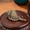 Big Solid Brass Sea Animal Whelk Miniature Ornament Cute Ocean Lives Sculpture  Home Decoration Vintage Crafts