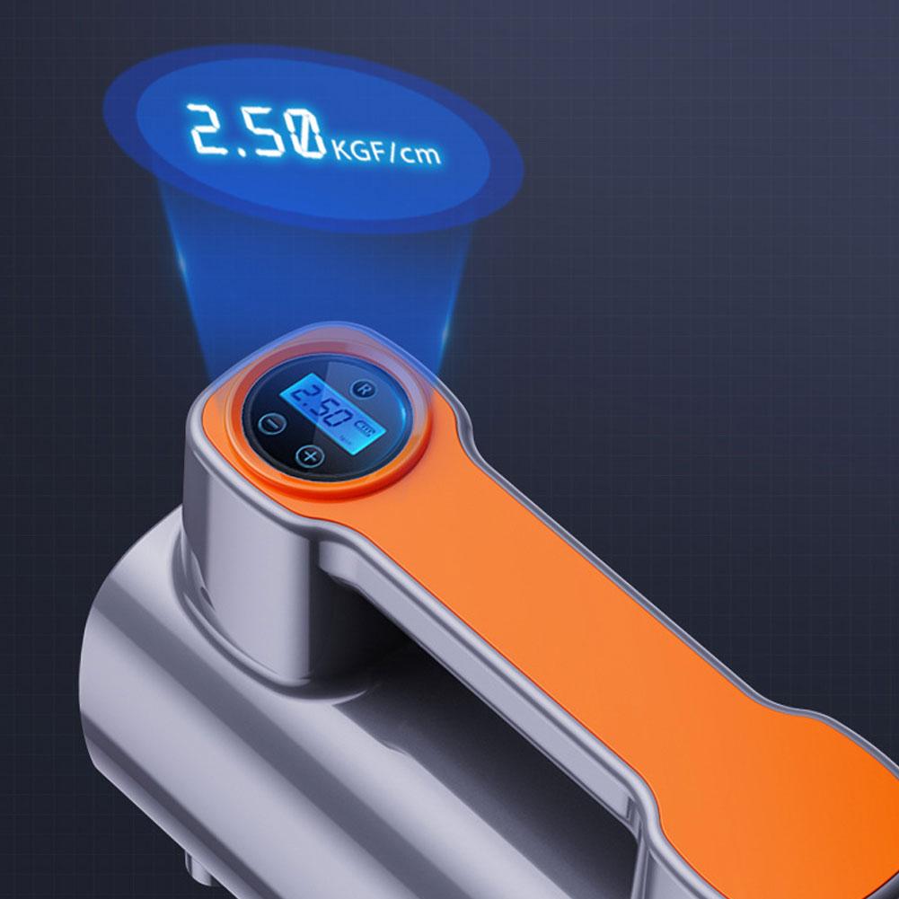 DC12V Tire Inflator Portable Air Compressor Smart Tire Pump With Pressure Gauge Emergency LED Light For Car Tires Bicycles