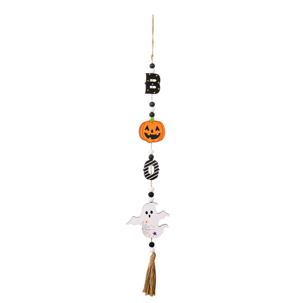 Halloween Hanging Home Party Ghosts Festival Decorative Bead Strings Witch Pumpkin Bats Pendants