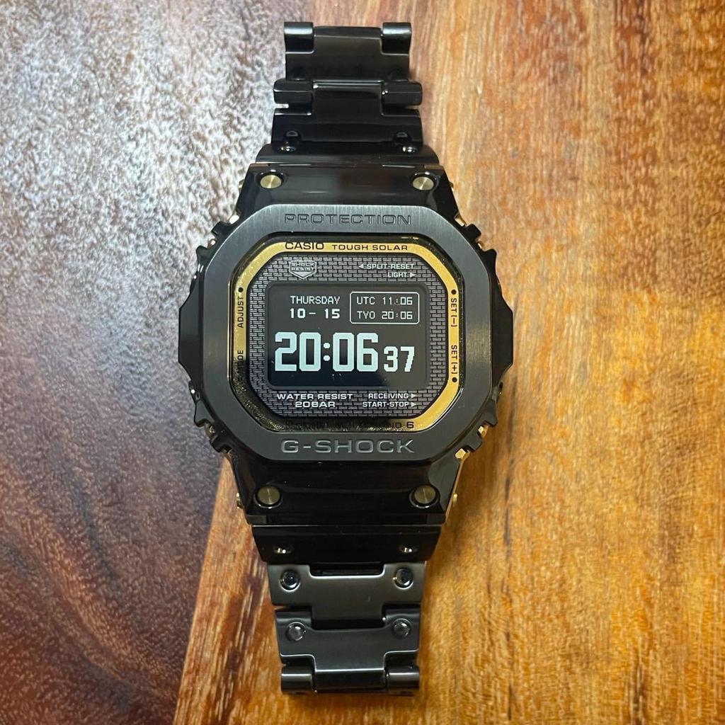 Used CASIO G-SHOCK GMW-B5000BD-1JF Full Metal Black Gold, Near Mint, Limited Edition, Highly Popular, Discontinued