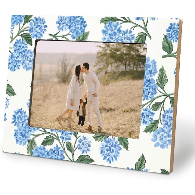 Mexico Floral Decoration Picture Photo Frame 5x7, Gifts for Mexico Floral Lovers, Brown and Beige Picture Frames for Desk Tabletop Wall Display