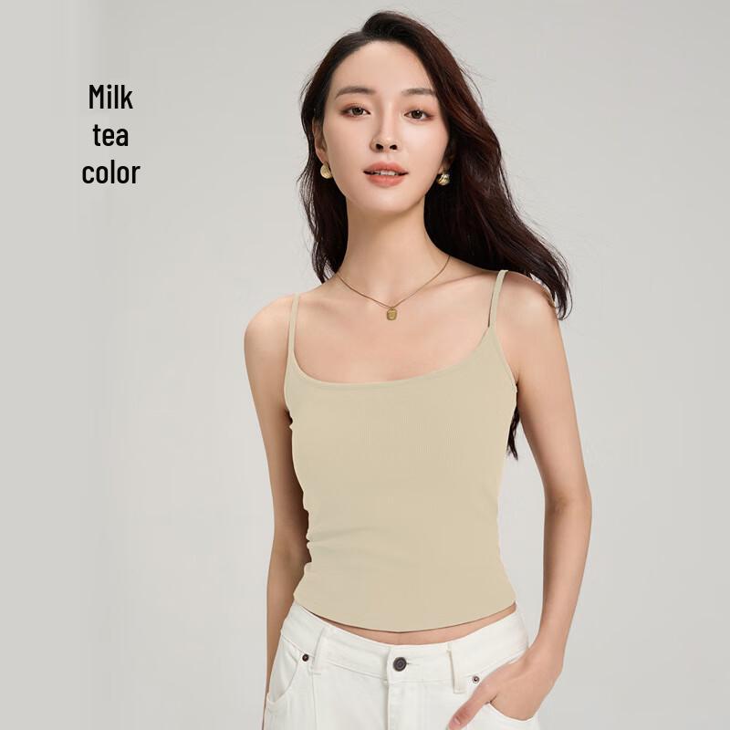 LCsanyp Women's Slim-Fit Camisole with Built-in Bra