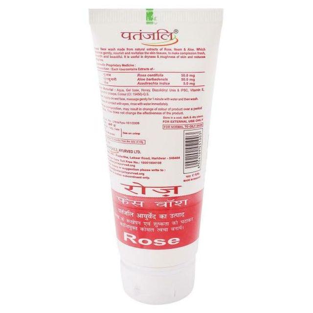 Patanjali Rose Face Wash 60 G
