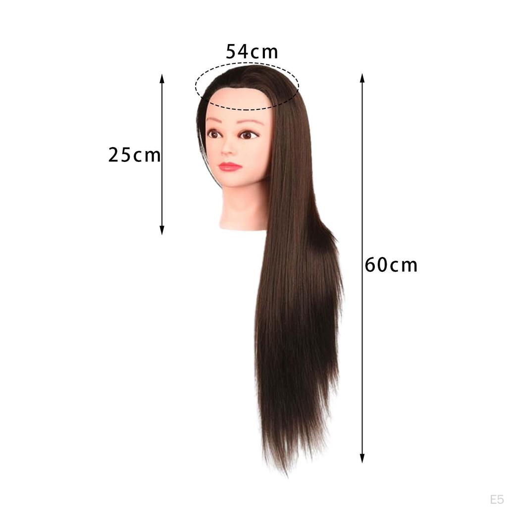 Hair Training Head Manikin Doll Mannequin Long for DIY Cutting