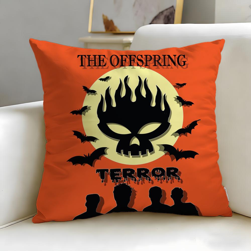 Trendy Tthe Offspringer Cushion Cover Soft EasyWash Pillow Case Versatile for Couch Bed Travel and Office