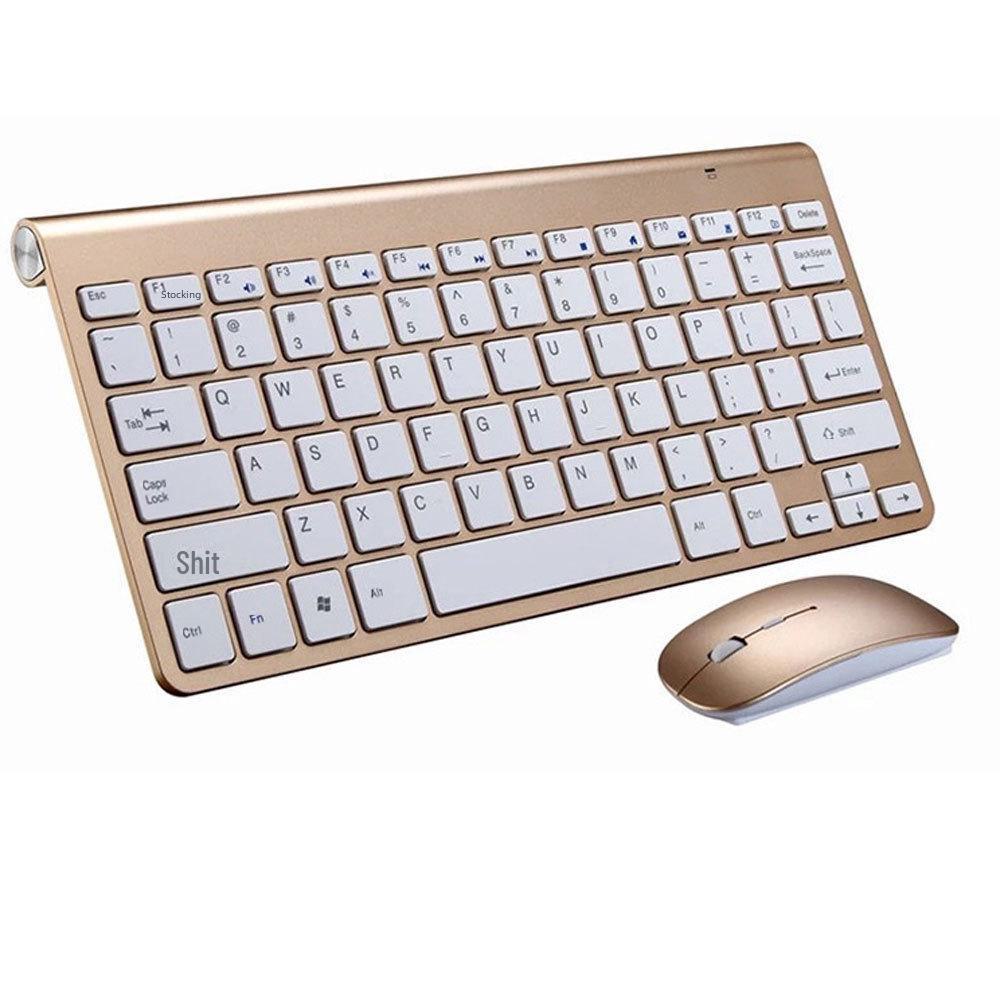 Ultra-Thin 2.4G Wireless Keyboard & Mouse Set for Silent Business Office Use