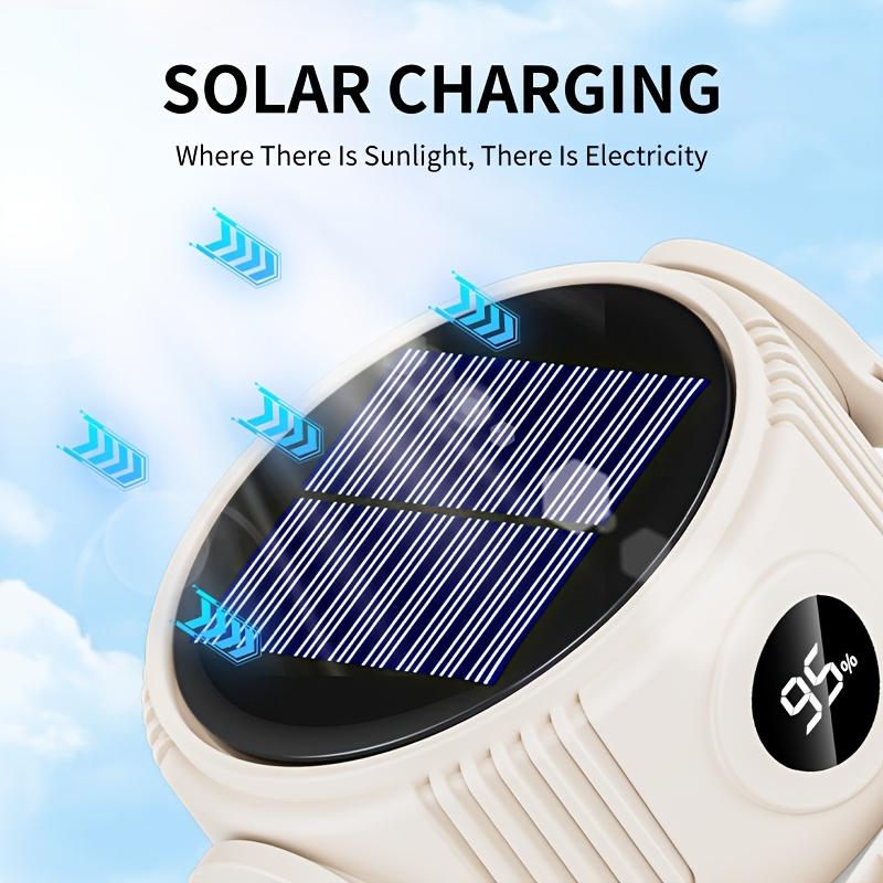 Solar Camping Light USB Rechargeable with Metal Hook Tent Light Display Battery Level Outdoor Activity Camping Fishing Compact Design