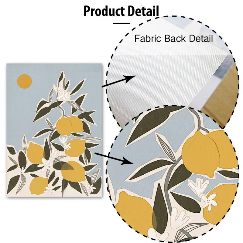 Лимон Клубника Вишня Апельсин Настенное Искусство Холст Картина Декор Интерьера Дома Постер Спальня Фруктовый Рынок Гостиная Магазин Картинка