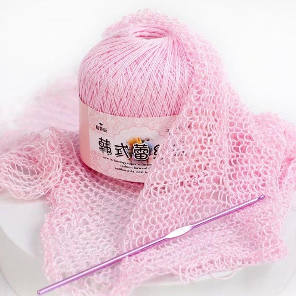 Handmade Craft Cotton Garment Accessories DIY Knitting Wool Silk Thread Lace Yarn Crochet Yarn