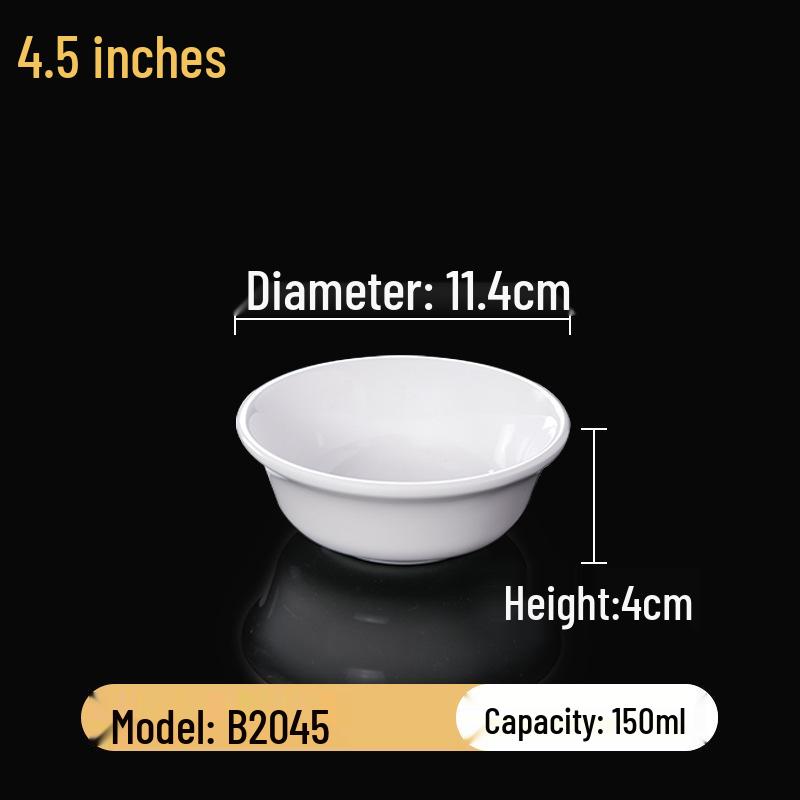 Набор квадратных меламиновых мисок: Идеально для хот-пота, соусов, риса, каши и супа - для коммерческого и ресторанного использования.