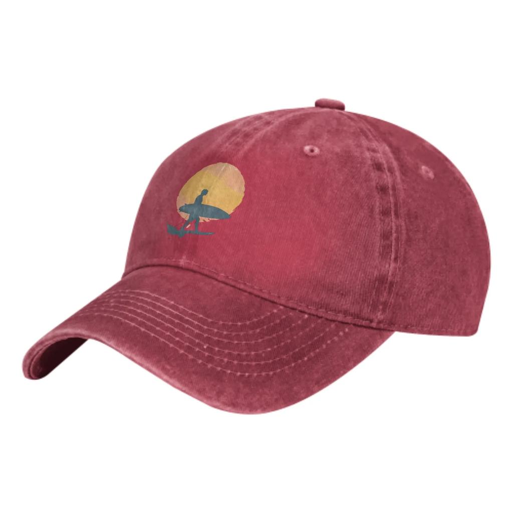 Sunset Surfing Summer Classic Fashion Men Trucker Hat Cotton Breathable Women Cowboy Cap Outdoor Leisure Basketball Caps