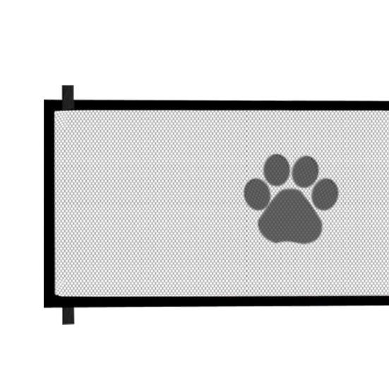 Retractable Mesh Dog Gate for Stairs Portable Pet Safety Net Easy Install Indoor Fence for Kids And Pets