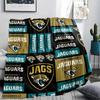 1Pc Jacksonville Jaguars Print Flannel Blanket, High quality Comfortable for All Seasons, Home Decor, Warmth and Comfort, Perfect for Gifts
