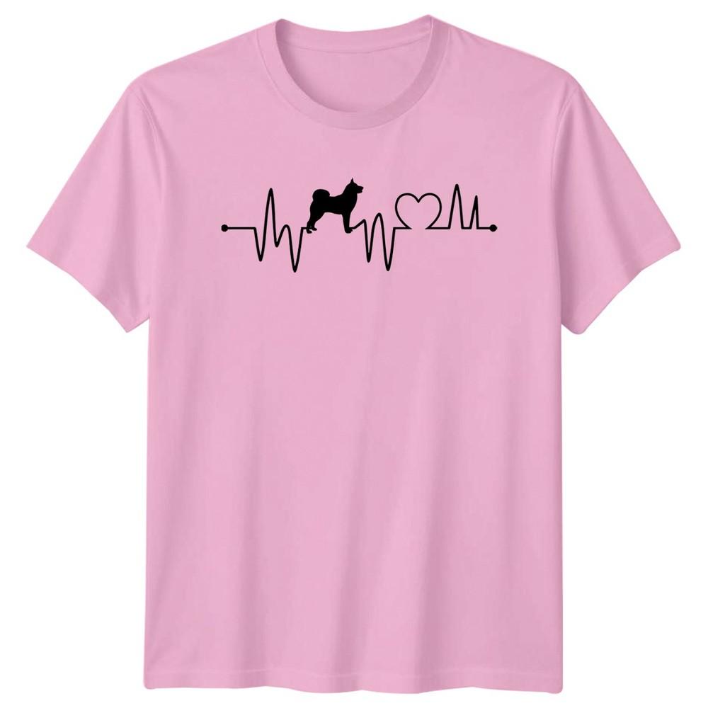Akita Dog Heartbeat TShirt Gift For Him And Her