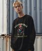 OHP Ohpxgoodd Мужская футболка с длинным рукавом и круглым вырезом Rider Crew Neck