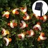 LED Solar Little Bee Waterproof Outdoor Fairy String Lights for Holiday Courtyard Decoration