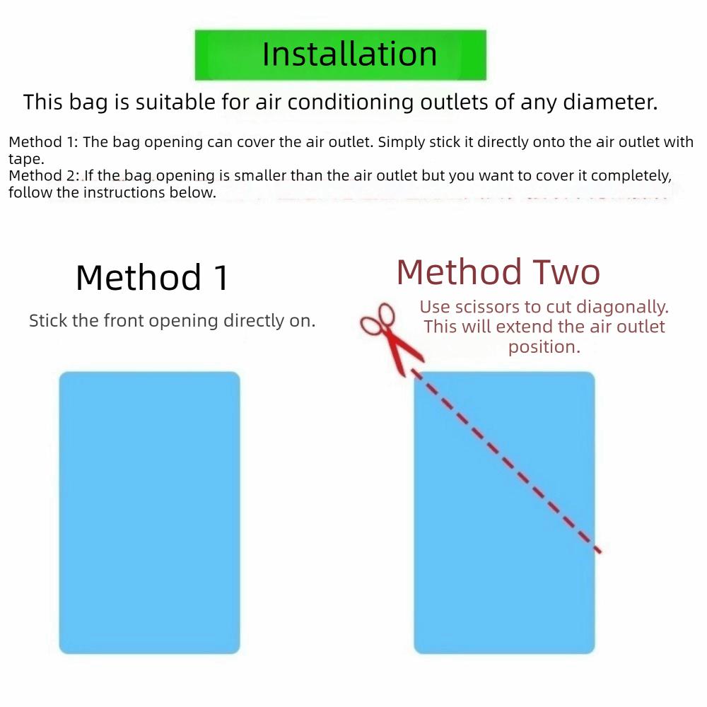 5/10/20/30M Air Conditioner Blowing Bag Plastic Ventilation Guide Duct Bag  Home Accessories