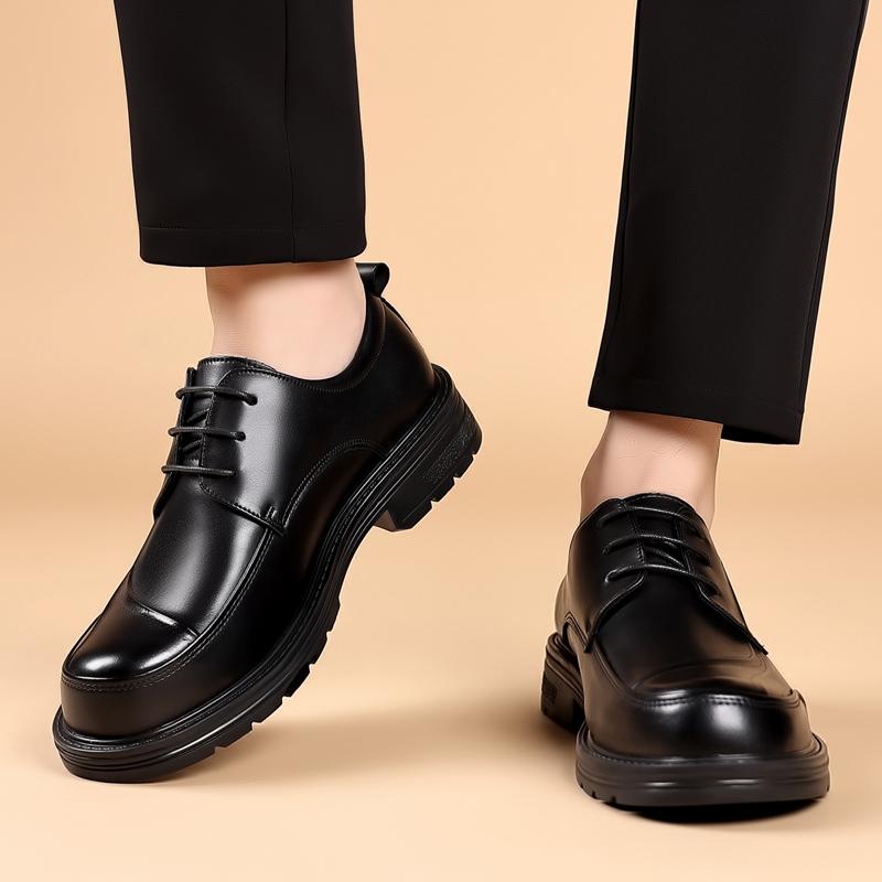 Модные черные мужские кожаные туфли для торжеств, классический ретро-стиль, универсальный, для повседневного отдыха, для деловых вечеринок, элегантные и красивые туфли для взрослых