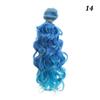 15*100cm Fashion Accessories Mini Tresses 1/6 1/4 1/3  Curly Wigs Toy Toupee Doll Hair Screw Periwig