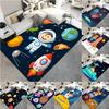Cartoon Astronaut Children's Room Decorative Carpet Camping Cushion Play Aera Mat  Floor Mat Carpet Game Area Rug Floor Mats