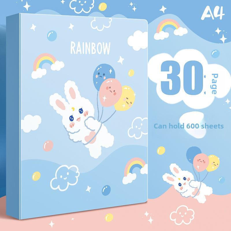 Папка для документов для студентов и офисов на 80 страниц с изображением испанского кролика A4