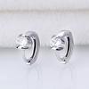 Женские корейские модные противоаллергенные 925 посеребренные мини-милые простые серьги-кольца, женские украшения для ушей, серьги, подарки на Рождество